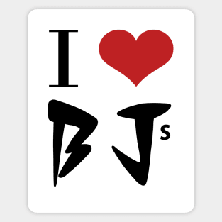 I Heart BJs (Black Jackals) Magnet